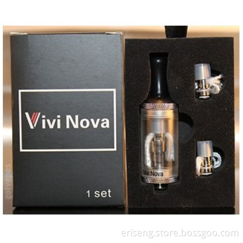 Popular E-Cigarette Huge Vapor, 3.5ml Big Capacity Vivi Nova Tank with 1.8ohm/2.4ohm/2.8ohm, 7 Colors (VIVI-Nova)